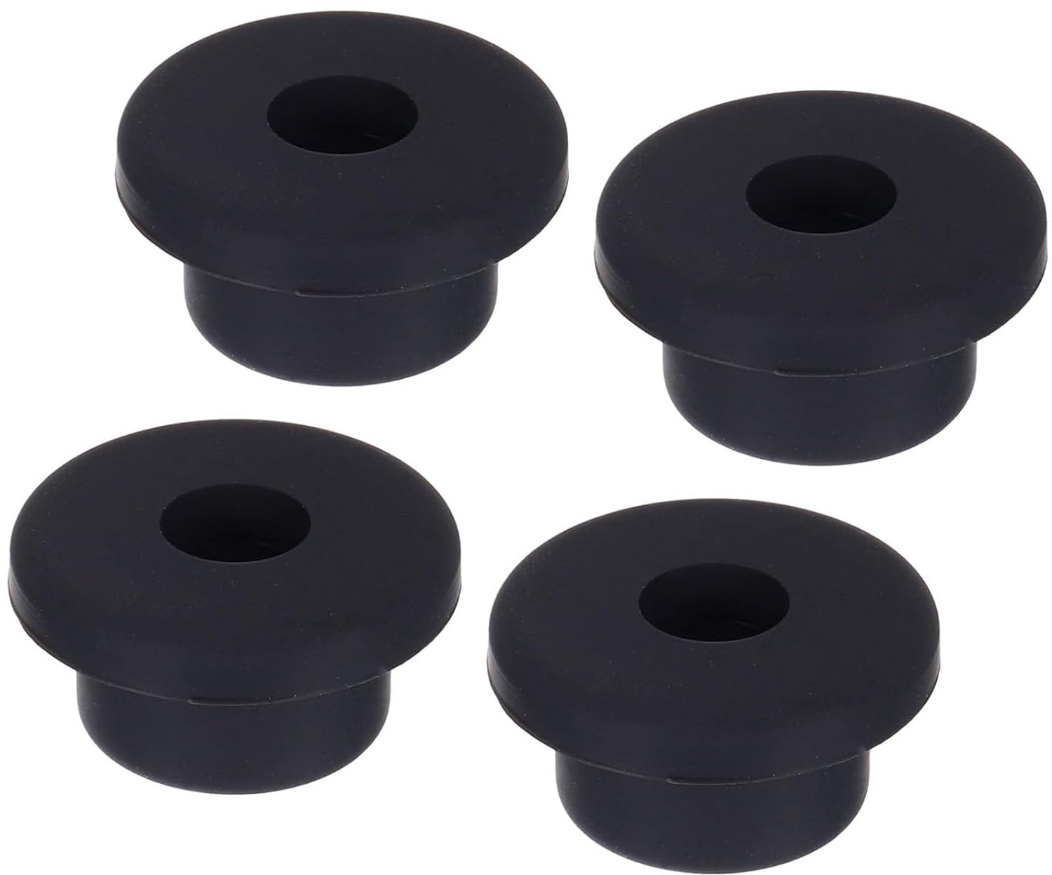 rubber oogje 27x9mm - zwart - flexibel - bescherming kabelbuizen 4 stuks m-winkel - m-winkel
