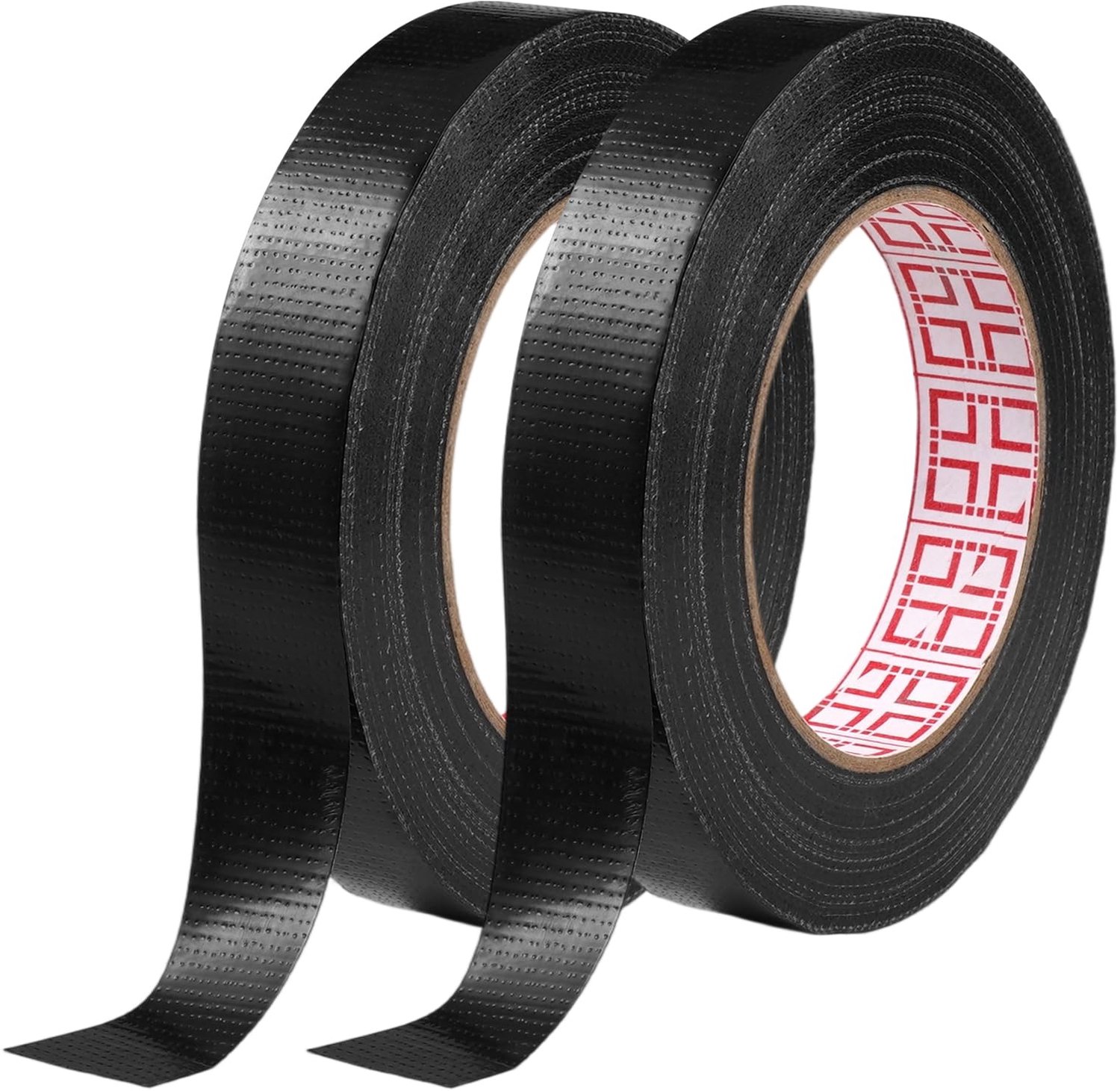 2 Rollen Zwart Waterdichte Textieltape 2cm x 50m