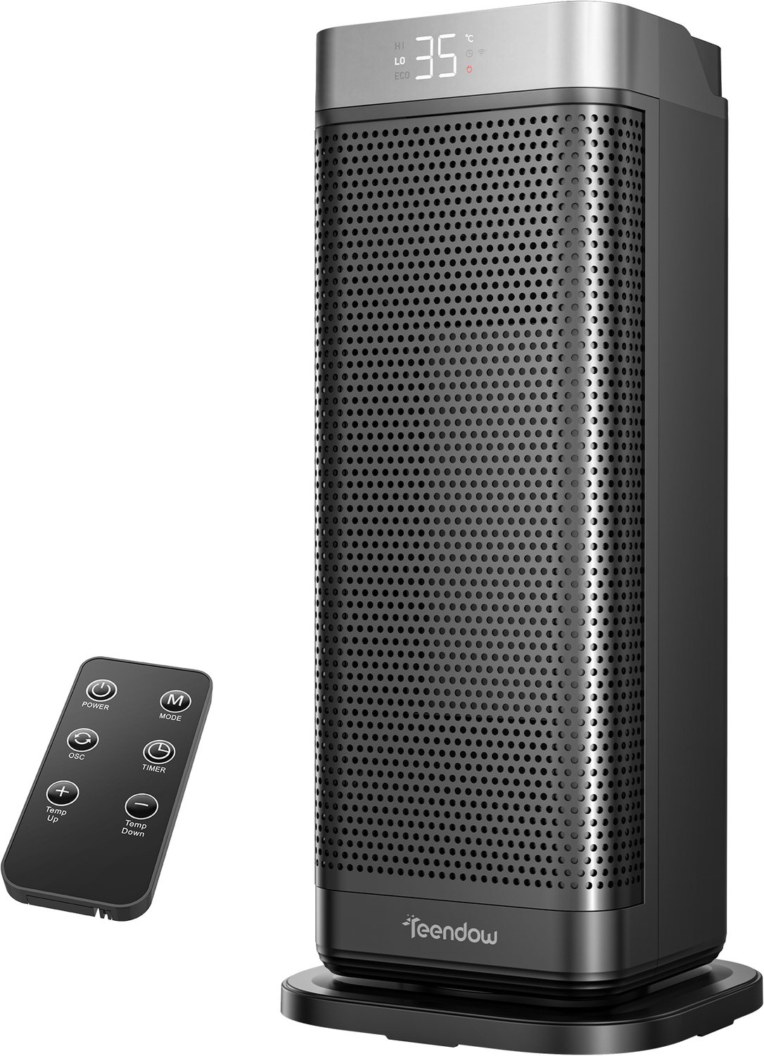 Keramische Torenkachel 2000W – PTC Elektrische Kachel – 90° Oscillatie – ECO Modus – Afstandsbediening – 12 Uur Timer – Thermostaat