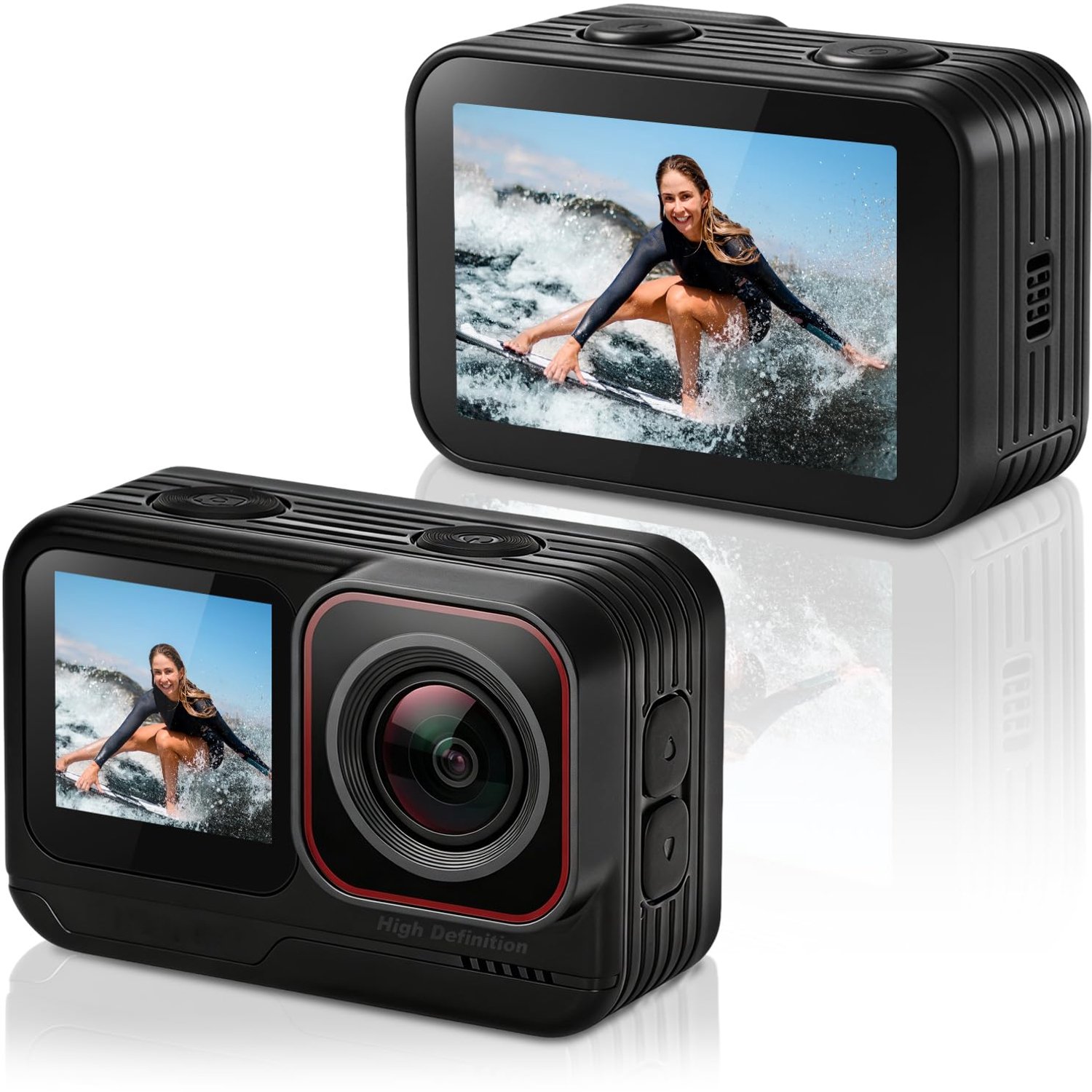 Professionele Actiecamera met 5K en Dual HD Display