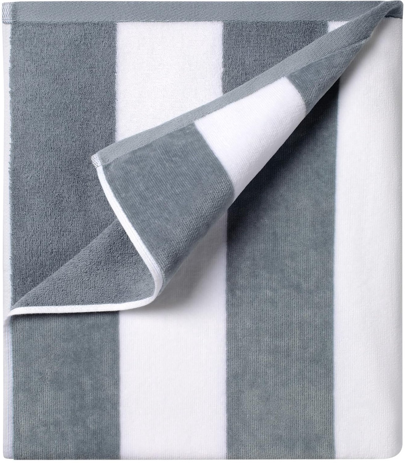 Oversized Katoenen Handdoek - 81 x 178 cm Grote Strandhanddoek Grijs