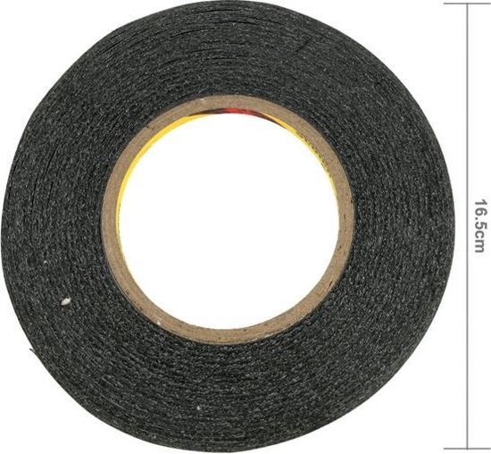 lucht vitamine Overeenkomend 4mm 3M lengte: 50m (Black) Dubbelzijdig klevende sticker tape voor iPhone /  Samsung /... | bol.com