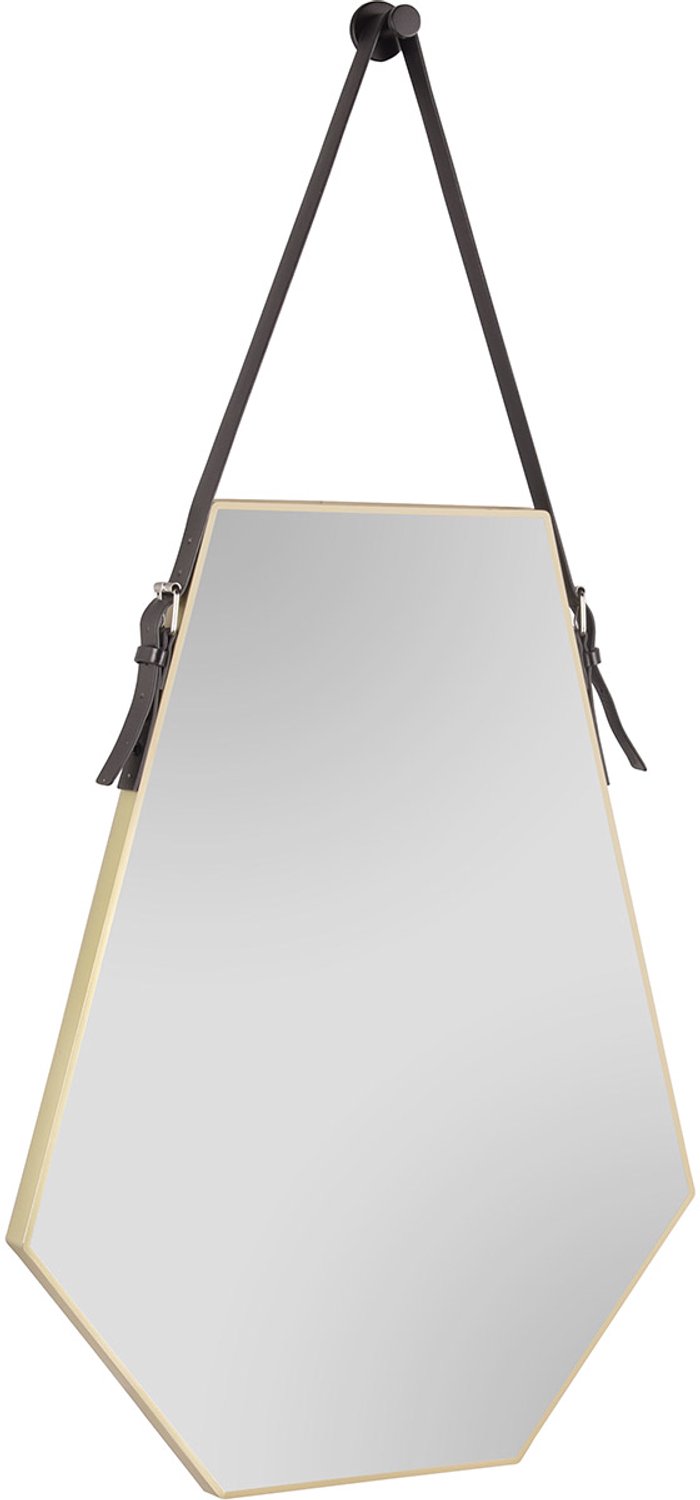BES LED Spiegel - Livion Imena - Decoratief Spiegelglas - Goud - Kunststof