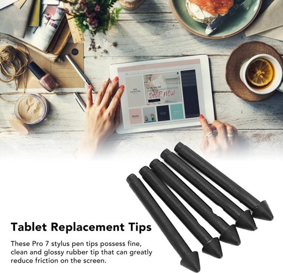 Stylus Pen 5 Stuks - Vervangende Penpunten 2H - Geschikt voor Pro 7/6/5/4/Book/Studio/Go - ABS Materiaal - Nauwkeurige Bediening — afbeelding 3