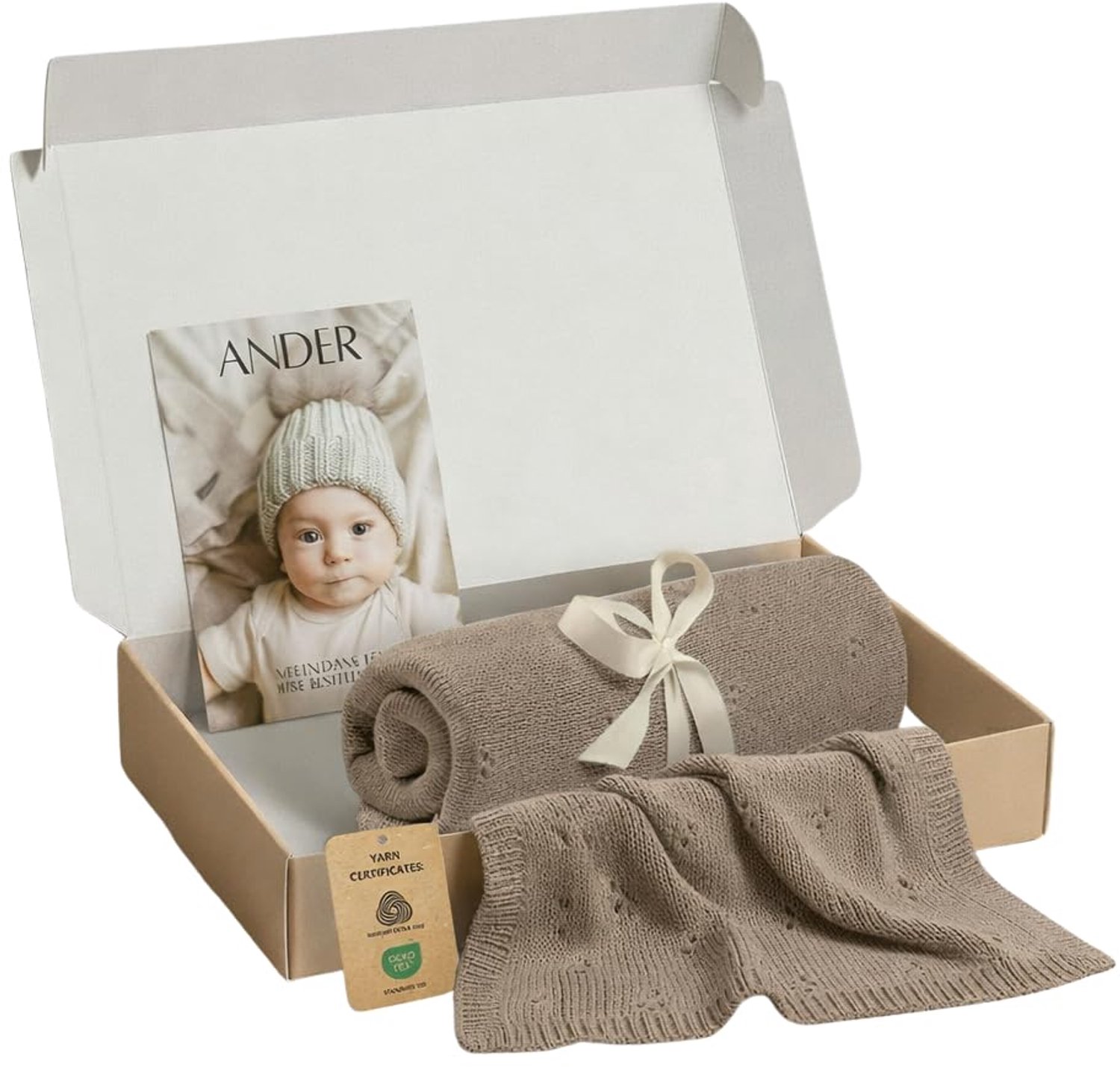 Merino Wol Babydeken - Zacht en ademend - Beige 75x100 cm