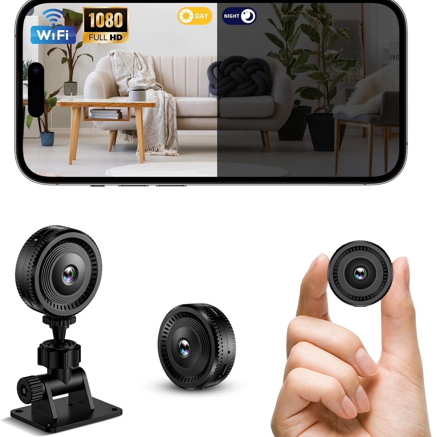 Bewakingscamera Binnen - 1080P HD - WiFi - Nachtzicht - Bewegingsdetectie
