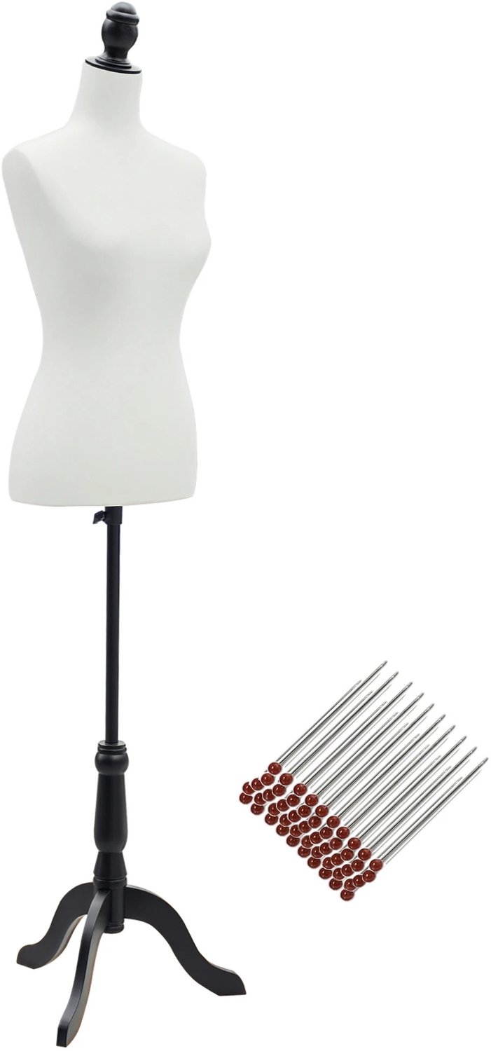 Gudalio Paspop - Naaipop - Naaimannequin - Etalagepop - Vrouwelijk - Torso - Naaien - Creatief - Verstelbaar - 130-168 cm - Wit