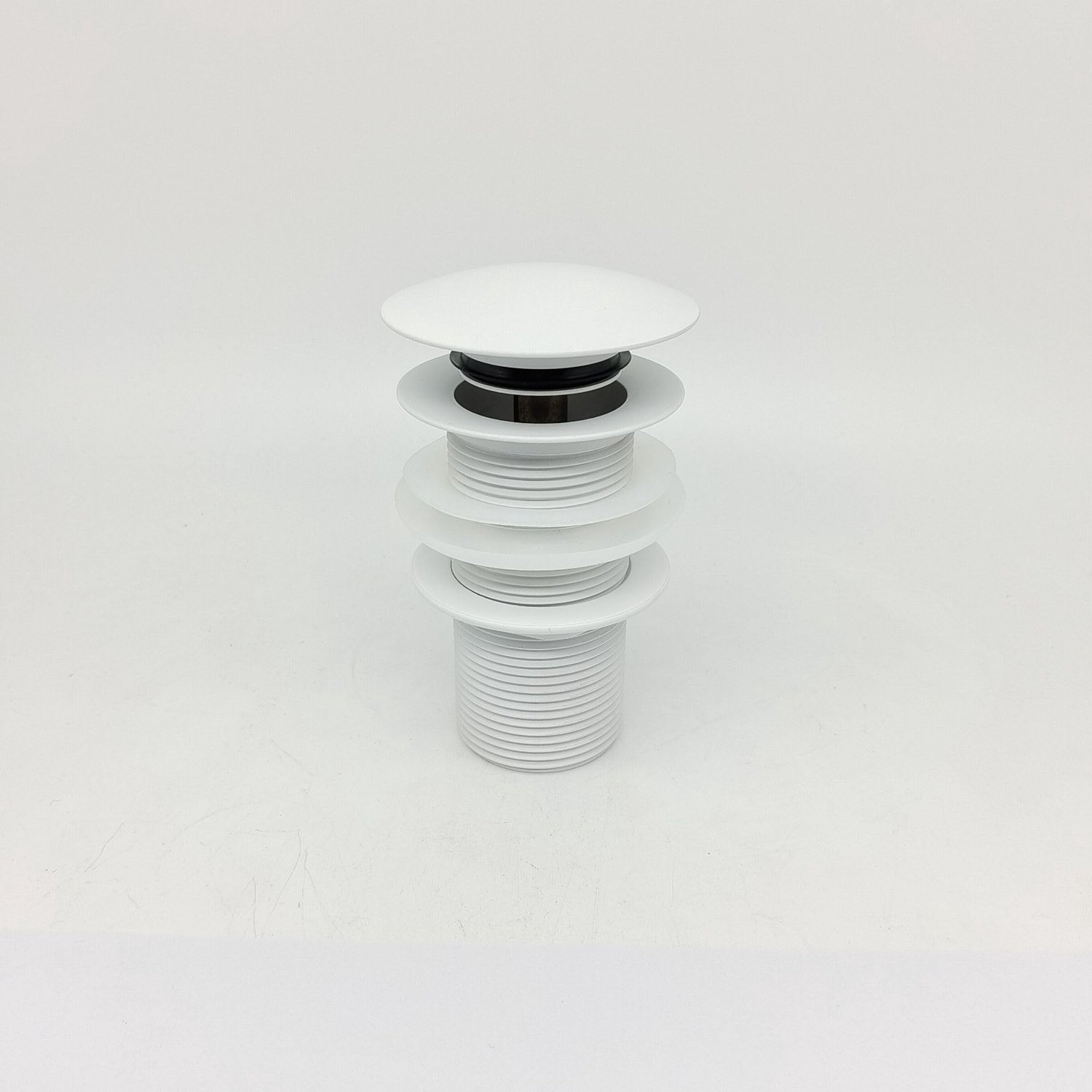 Pop-up Afvoerplug - Wit voor Wastafel zonder Overloop