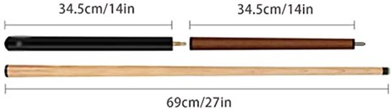 Professionele Biljartkeu - Drie-Section Split Constructie - 138cm — afbeelding 2