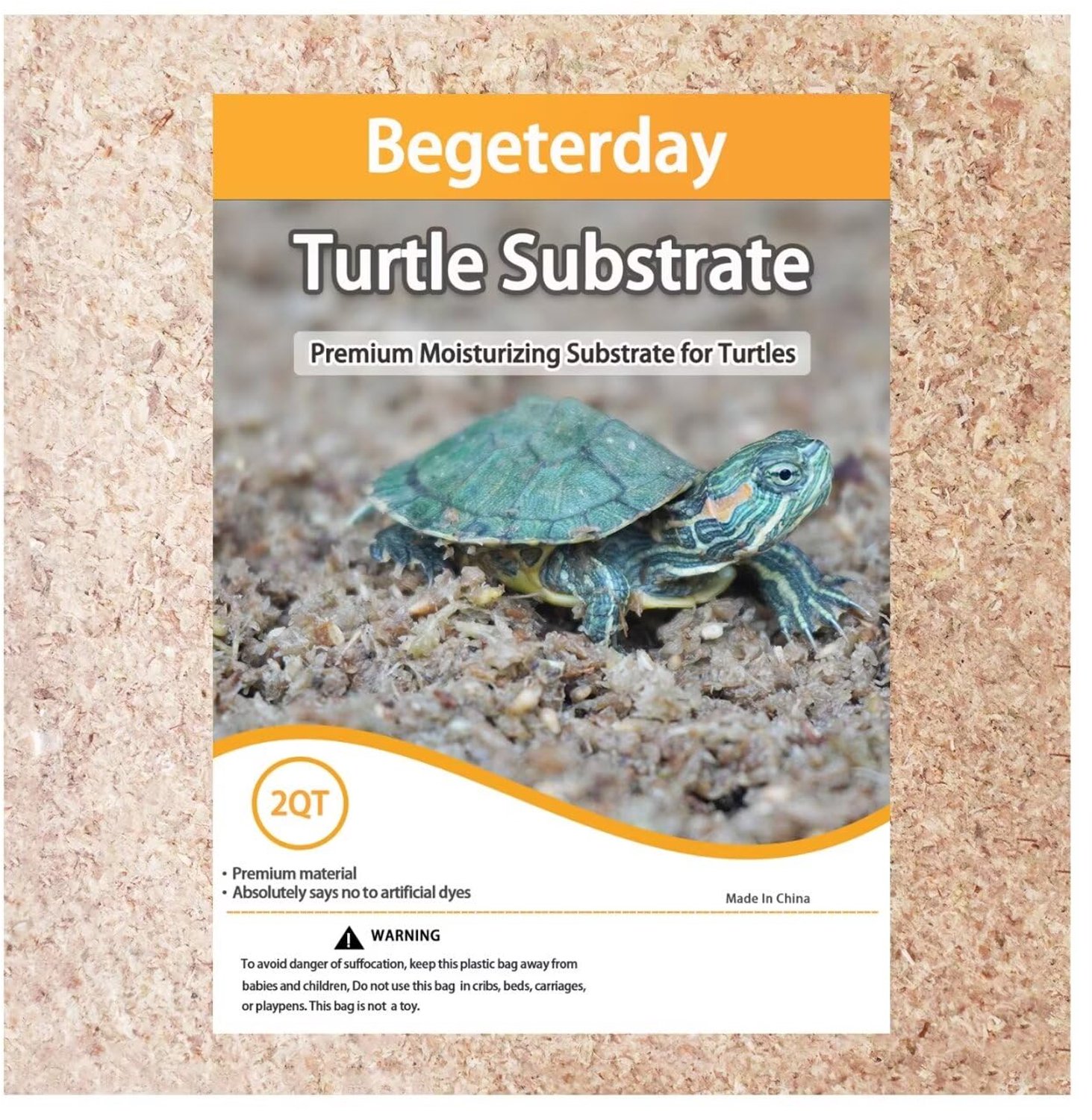 2L Schildpad Bed Substraat voor Vochtbehoud in Terrarium