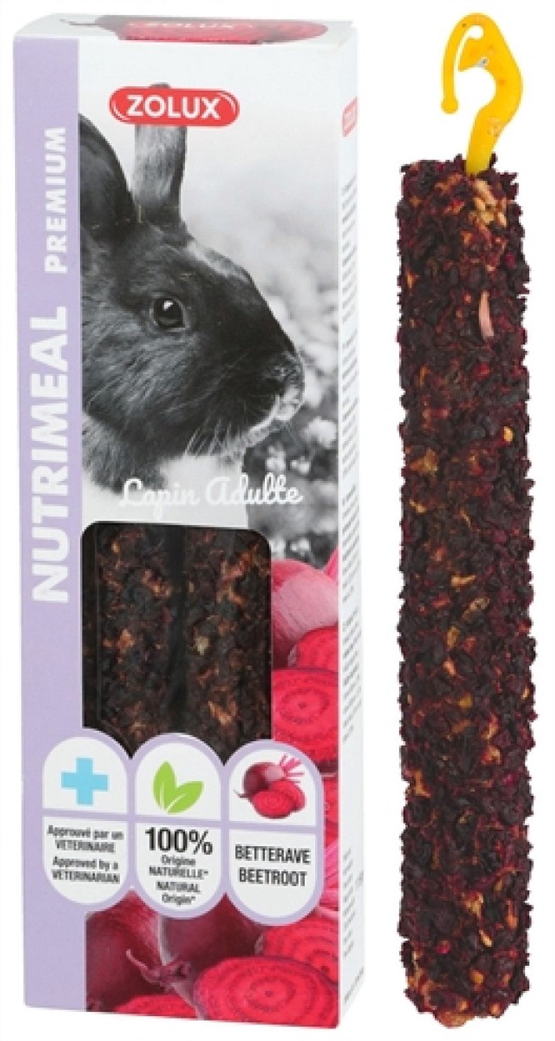 Zolux Nutrimeal Stick Konijn Rode Biet 115 GR 2 ST