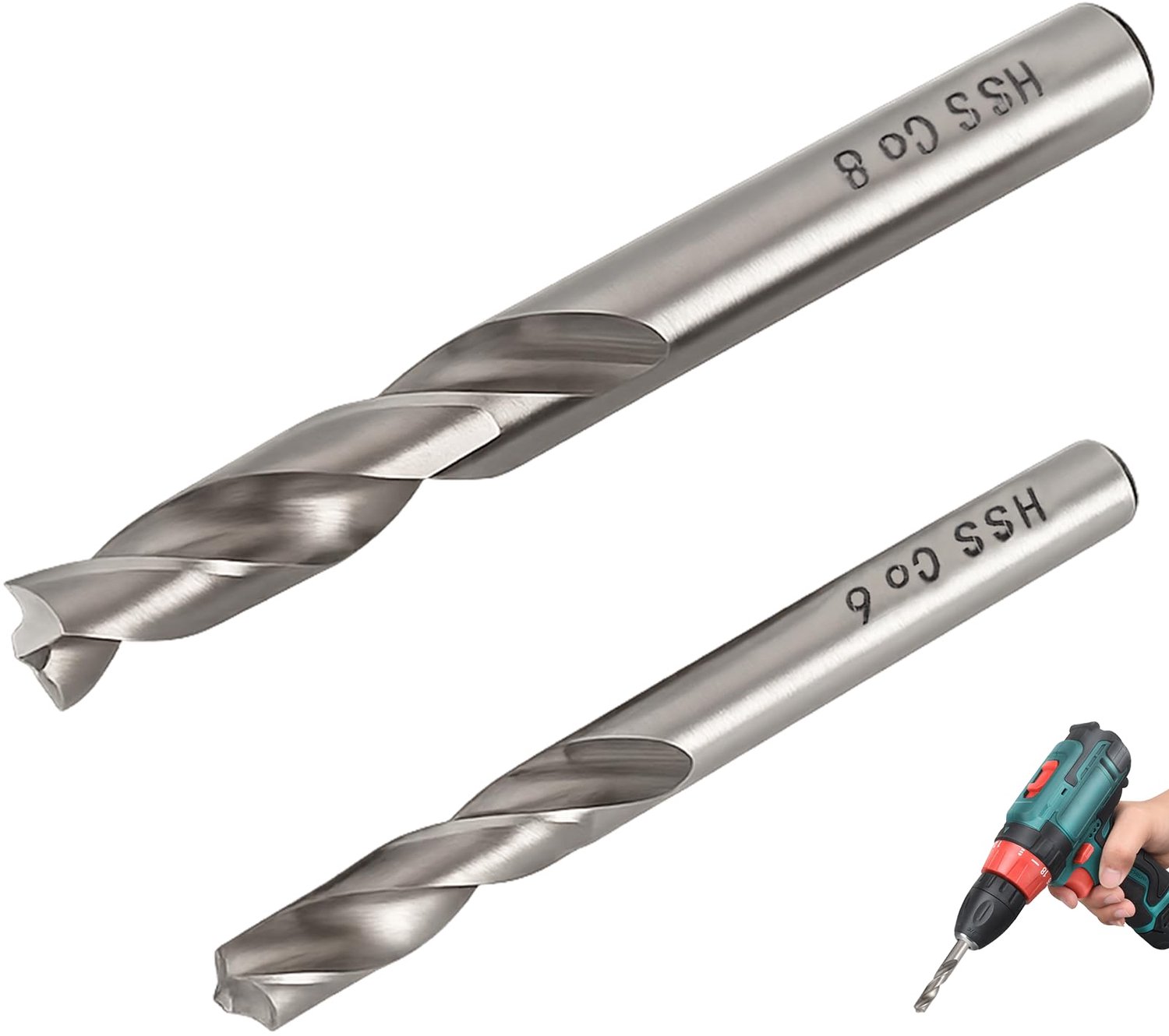 Set van 2 Puntlasboor 6mm en 8mm voor het Verwijderen van Spotlaspunten