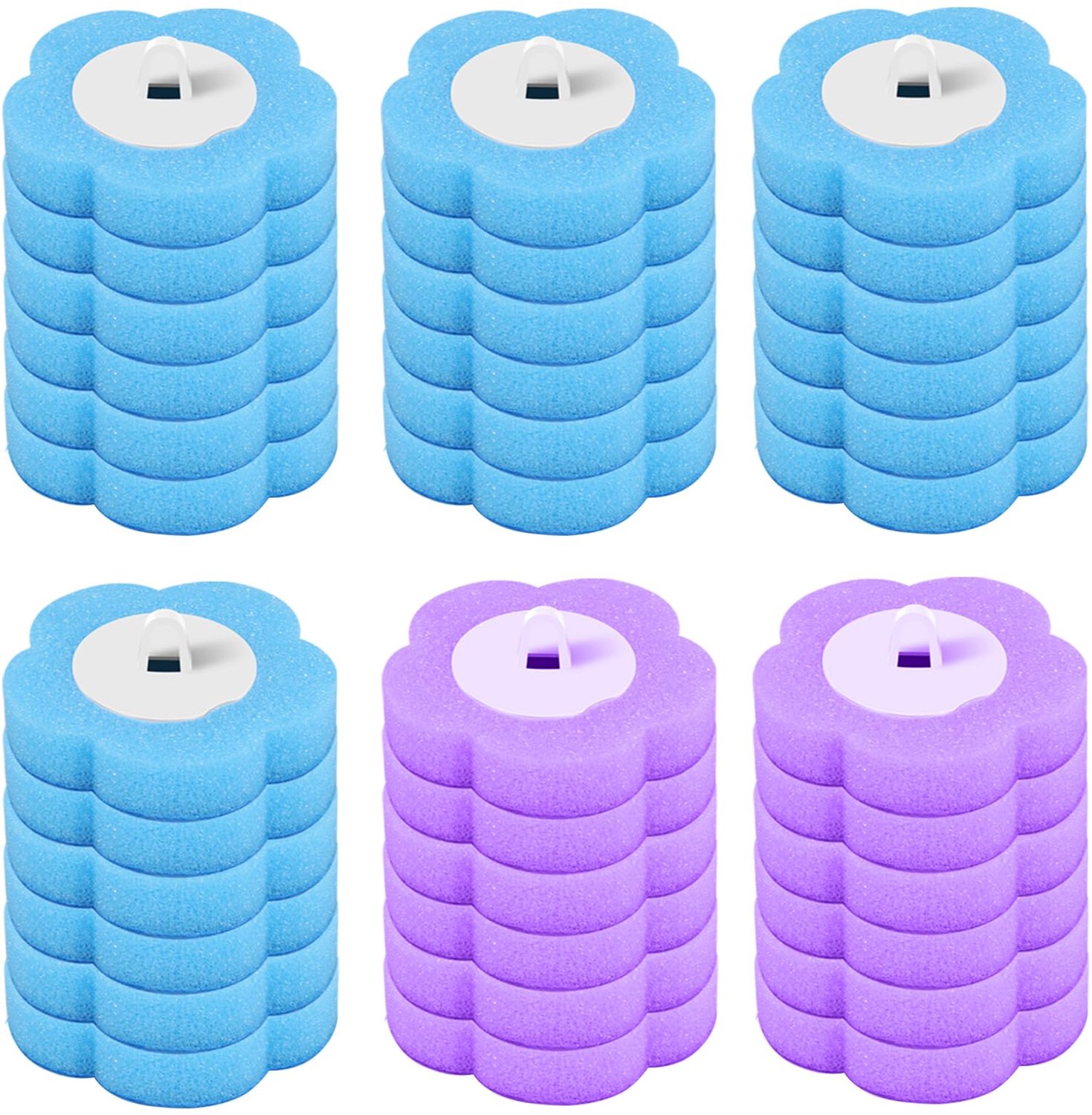 Toiletborstelkoppen 36 Stuks - Vervangingskop - Reinigingsaccessoires - Navulkoppen - Verwisselbare Geurstaafjes - Hoogwaardige Materialen - Wc-borstel