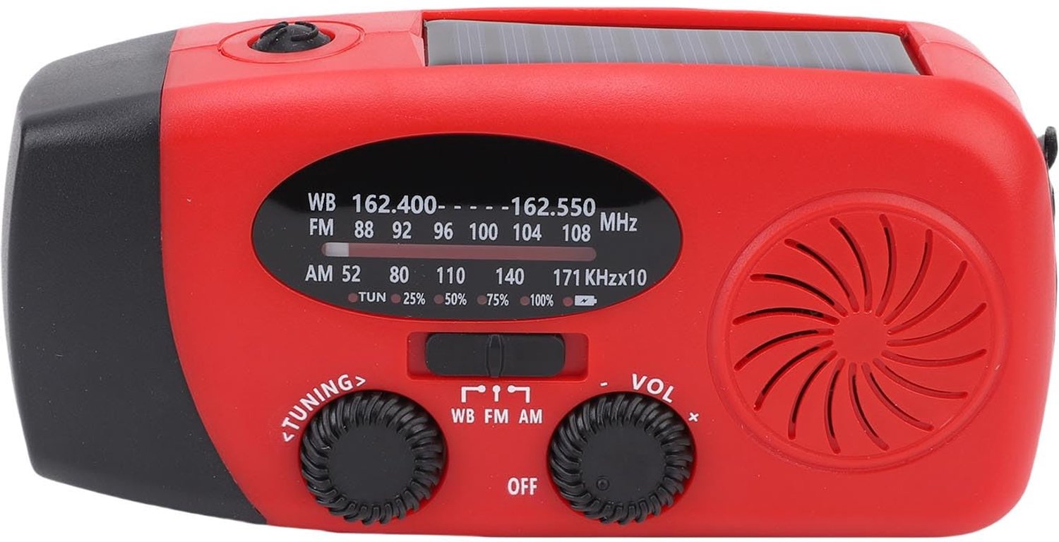Draagbare Solar Emergency Radio met LED Zaklamp en Powerbank
