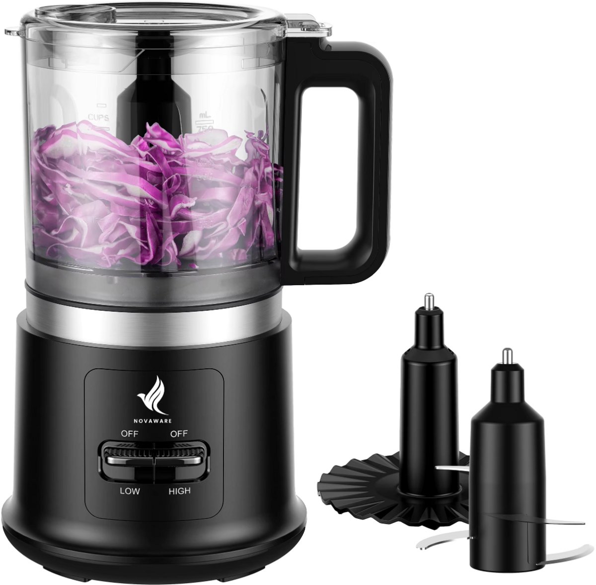 NovaWare Hakmolen Elektrisch Pro – Food Chopper – Hakmolen Electrisch - Foodprocessor - Groentesnijder - OK7510