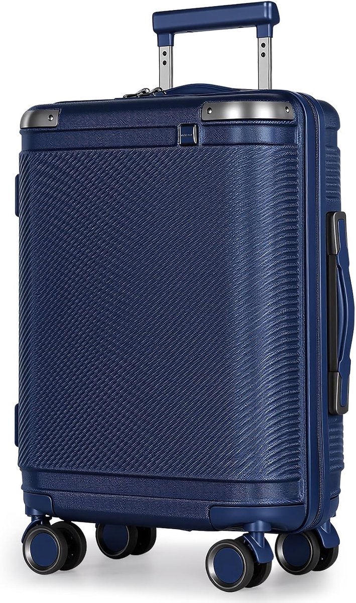 KavoKofferset - Koffer Handbagage - Reiskoffer Set - Blauw - 49cm x 30cm x 78cm