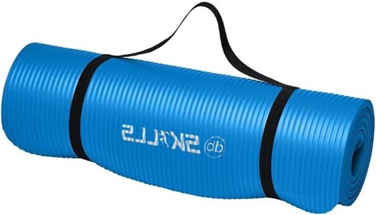 Yogamat Fitnessmat - Oefenmat Trainingsmat - Thuis Sporten - Antislip Ontwerp - 183x61x1.5 cm - Paars