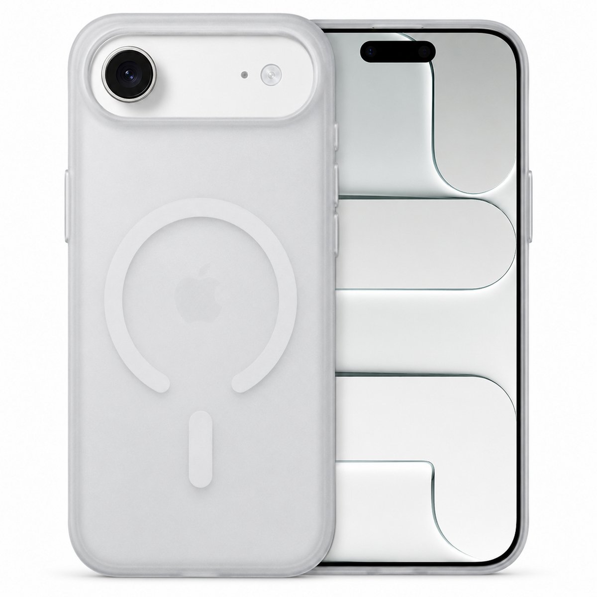 iCall MagMat Hoesje - Geschikt voor iPhone 17 Air - Geschikt voor Magsafe - Ultradun Mat Transparant