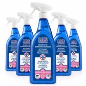 Blue Wonder - Desinfectie Badkamer Reiniger - Krachtige Hygiëne - 6 x 750ml - Voordeelverpakking