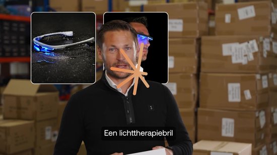 AYOlite lichttherapiebril - Vergelijkbaar met de krachtigste daglichtlampen - 470 nm blauw-turquoise licht - 250 µW/cm² - Inclusief bioritme-app - Aantoonbaar veilig getest voor de ogen - Gebruikt in 20+ wetenschappelijke studies