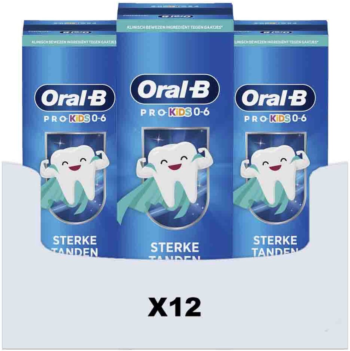 Oral-B - Tandpasta Kids Pro Soft (0-6 jaar) - 12 x 50 ml - Voordeelverpakking