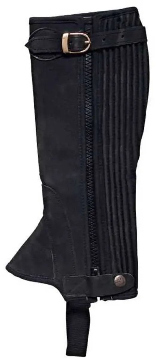 Marjoman Distribucion Nobuck Elastic Halve Chaps S Zwart