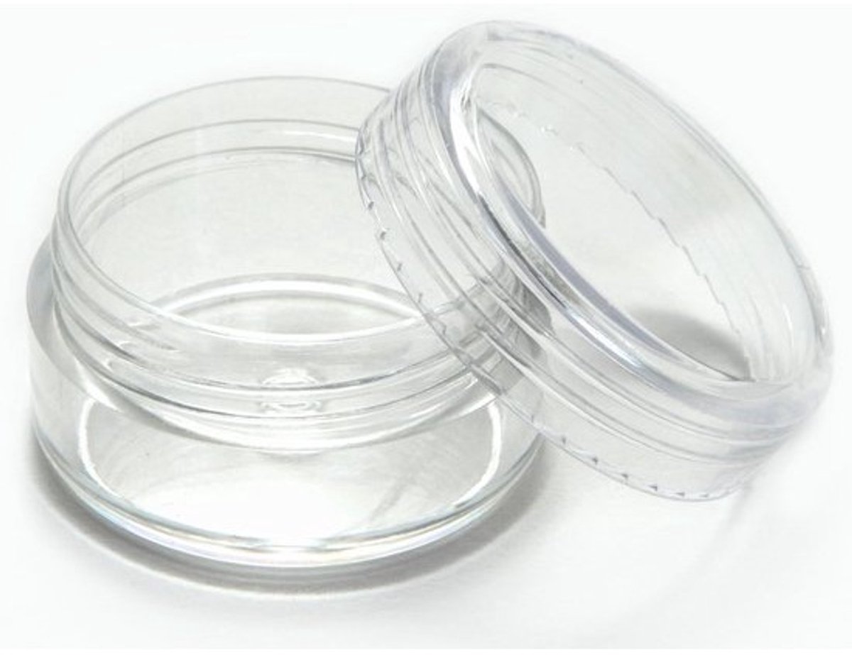 Cosmetische Potjes - Kleine Containers - Reizen en Opslag - 50 Stuks Set - 5 Gram - Doorzichtig