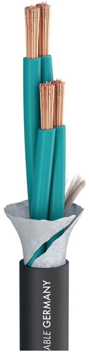 Luidsprekerkabel - Kabel met aders - Podium en studio - Verbeterde mantelstabiliteit - 4 x 400 mm² - Zwart