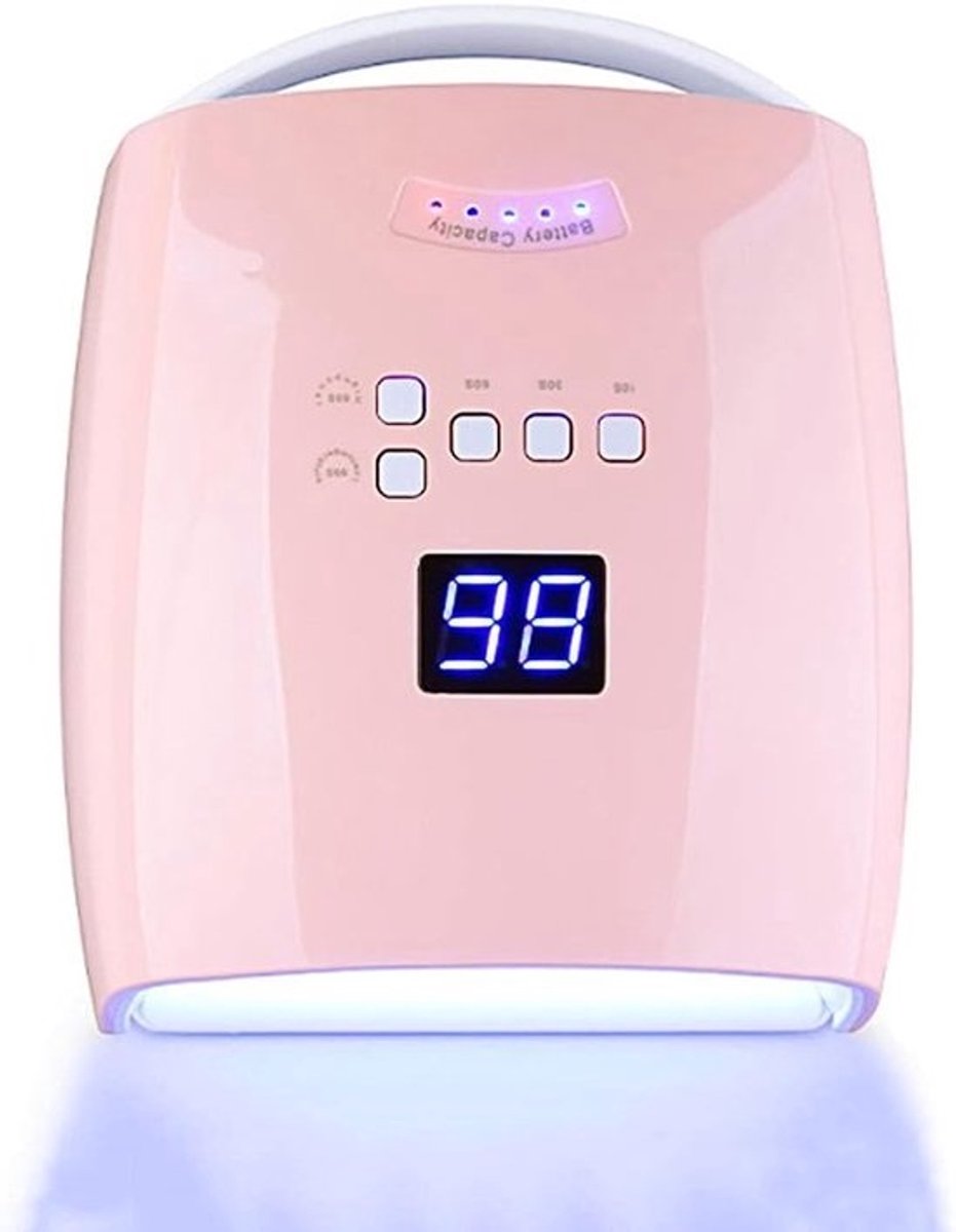 lampen voor nagelkunst. Draadloze led-nagellamp, 48W oplaadbare led-gel-nagellamp, draadloze nageldroger, professionele nagellak-uithardingslichten Nail Art-manicuregereedschap