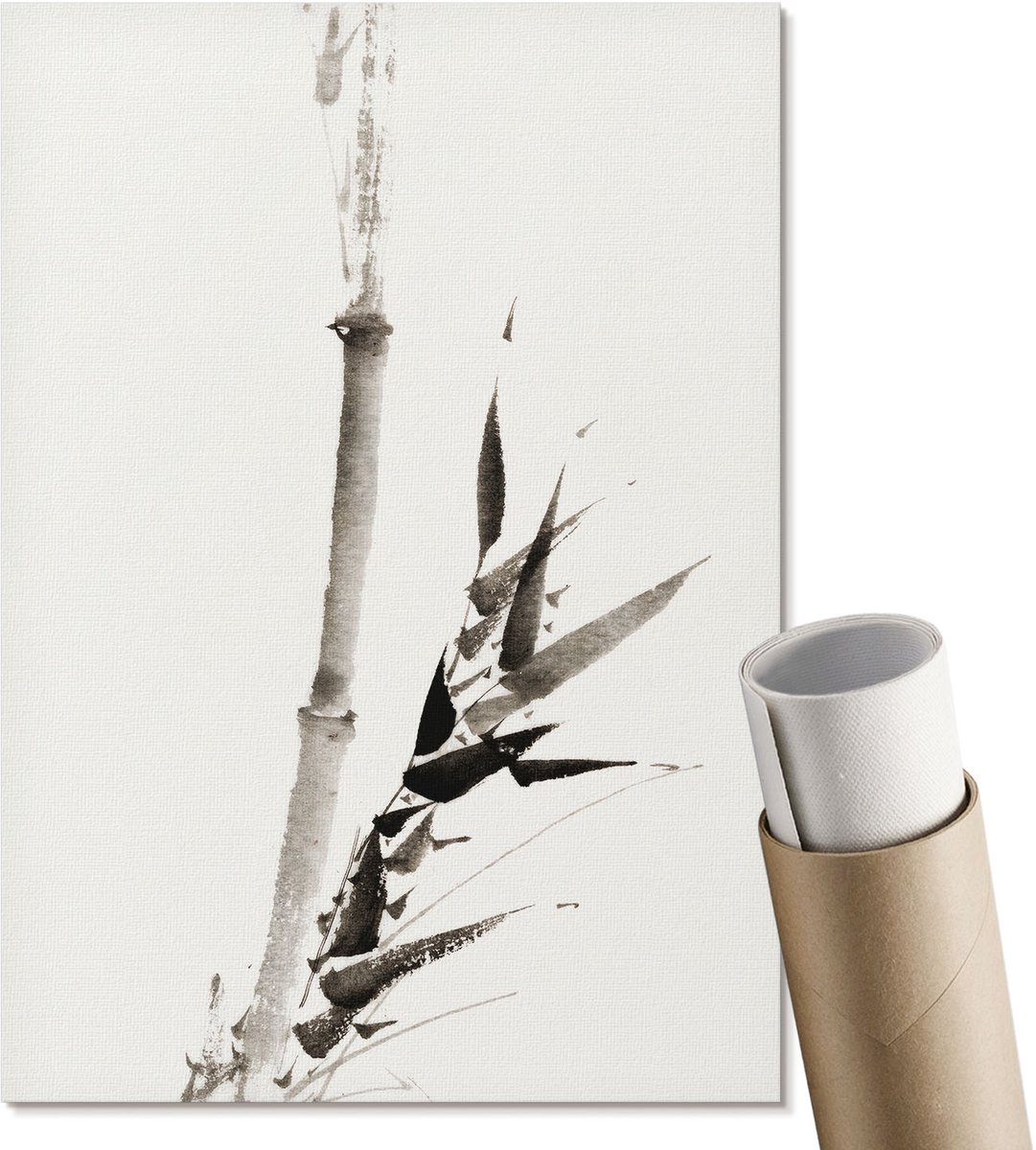 Coloray Canvas Poster Polycanvas - Haas In De Natuur, Fotografie - A2 - Groen Patroon - Rechthoek - Decoratieve poster - Woonkamer, Slaapkamer, Kantoor - Modern