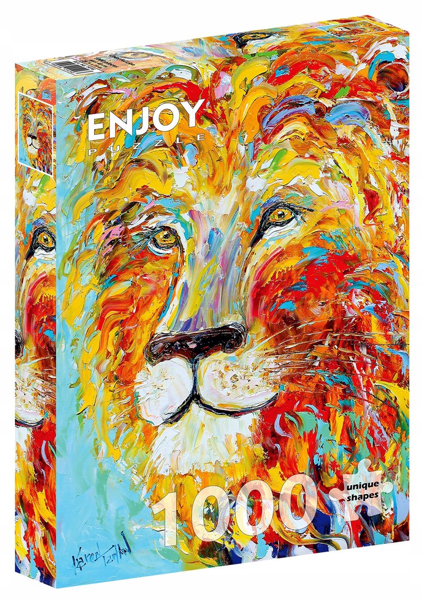 Enjoy Puzzel 1000 Stukjes - Kleurrijke Leeuw