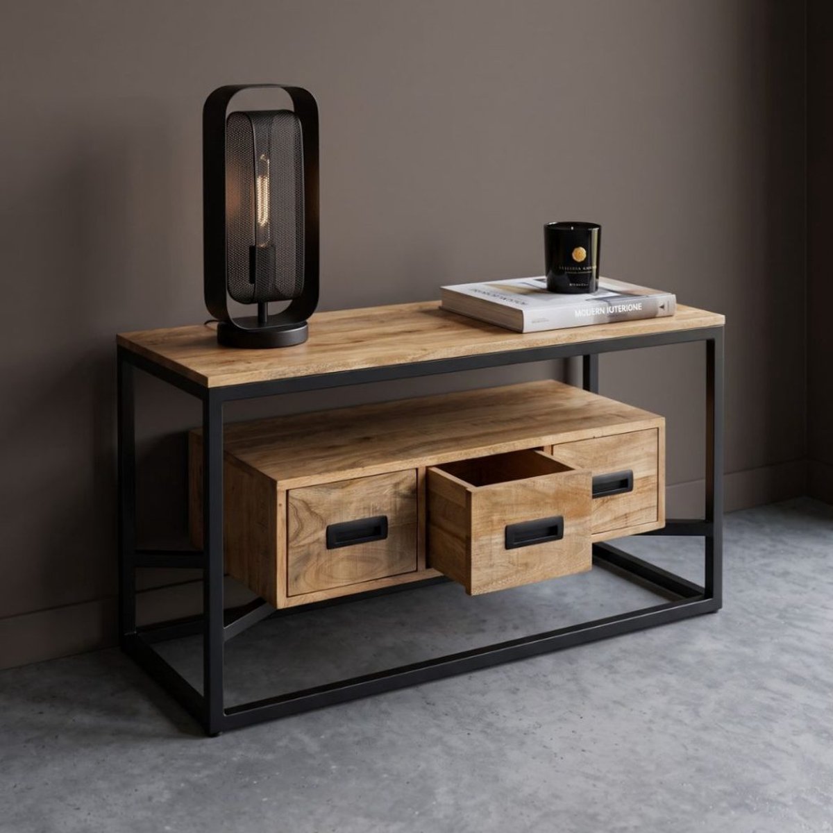 HUUS HUUS TV-meubel Sem 100 cm - Materiaal: Mango hout - Kleur: