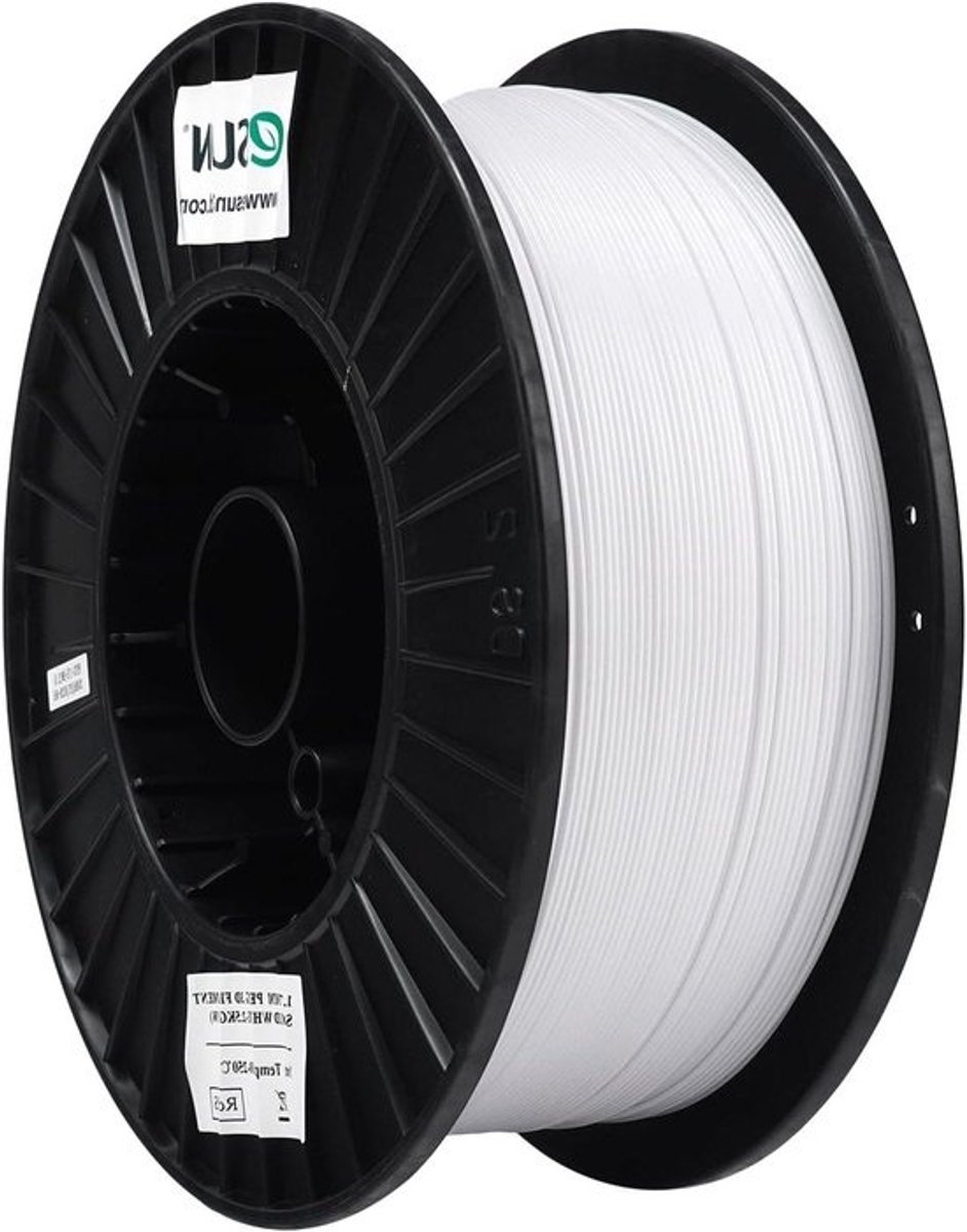 PETG Filament - 3D Printer Gloeidraad - 3D Printen - Stabiele Dimensionale Tolerantie - 1.75mm 1KG - Effen Wit