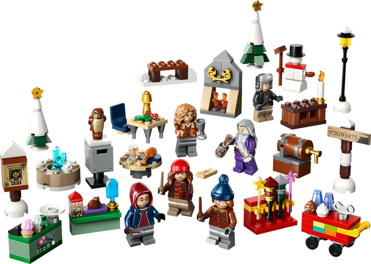 LEGO 76418 Harry Potter adventskalender 2023 Kerst Set met 24 Speelgoed Cadeaus voor Kinderen – foto 6