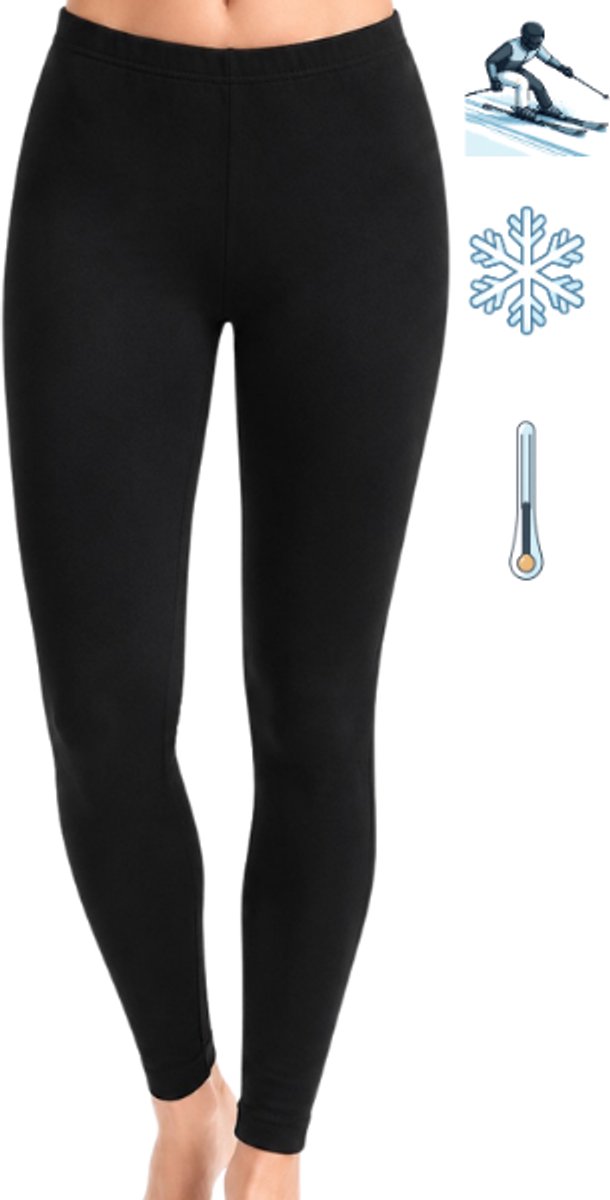 SQOTTON - Thermo legging - zwart - Maat S/M