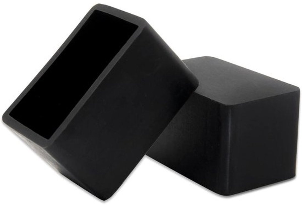 Meubeldoppen - Vloerbeschermers Stoelpoten - Meubels Beschermen - Antislip Siliconen - 25x38 mm - Zwart