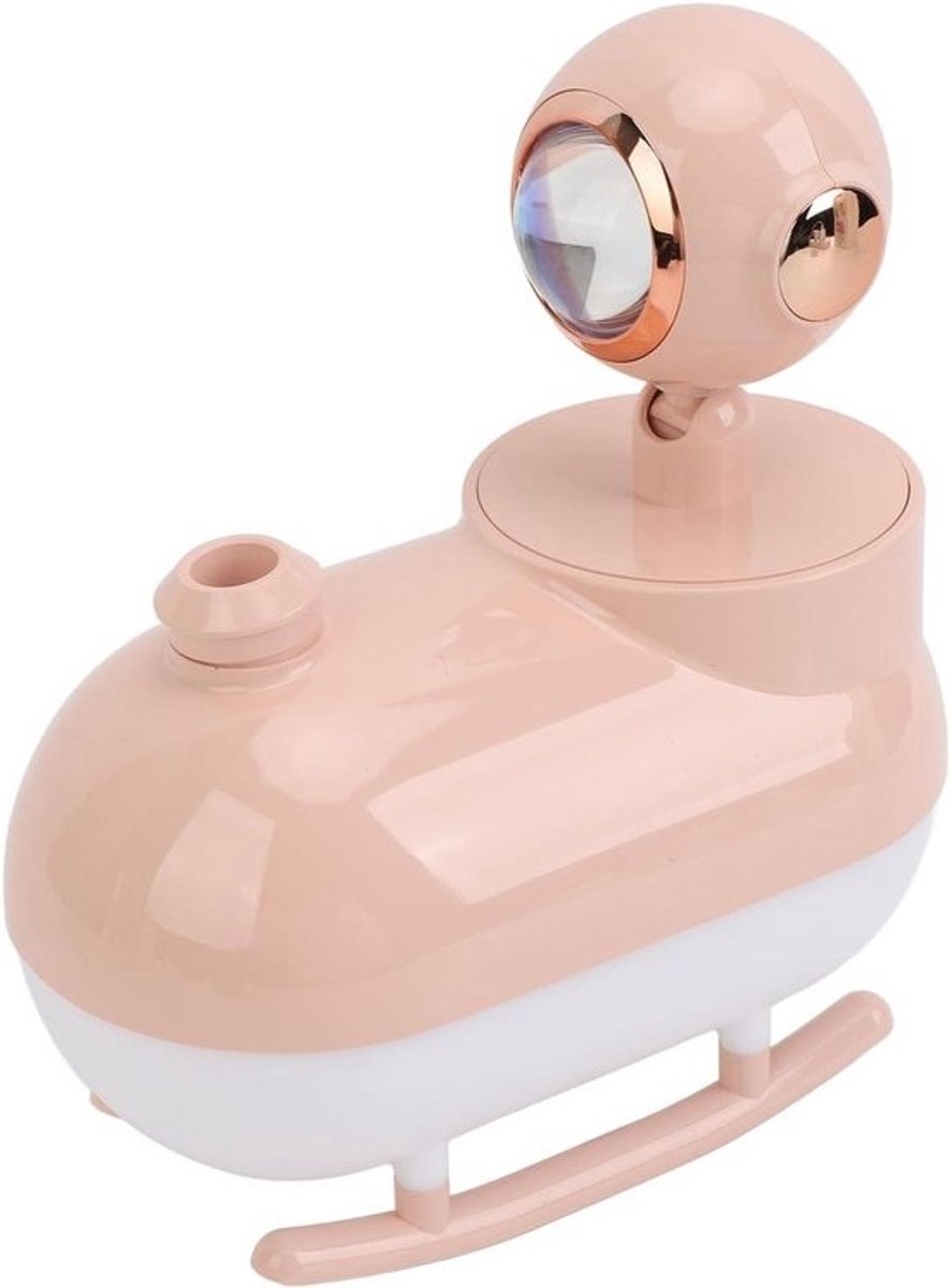 Luchtbevochtiger - Vernevelaar Aroma - Droge Lucht Bestrijden - Fluisterstil Werking - 300 Ml Tank - Roze