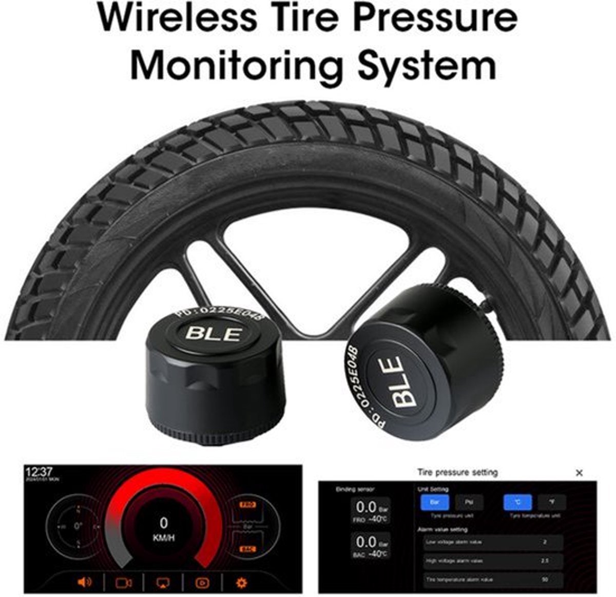 Motorfiets Navigatie 6.86 Inch Waterdicht - Draagbaar GPS Systeem - IPX7 Behuizing - Voor Motorrijders - Autonavigatie