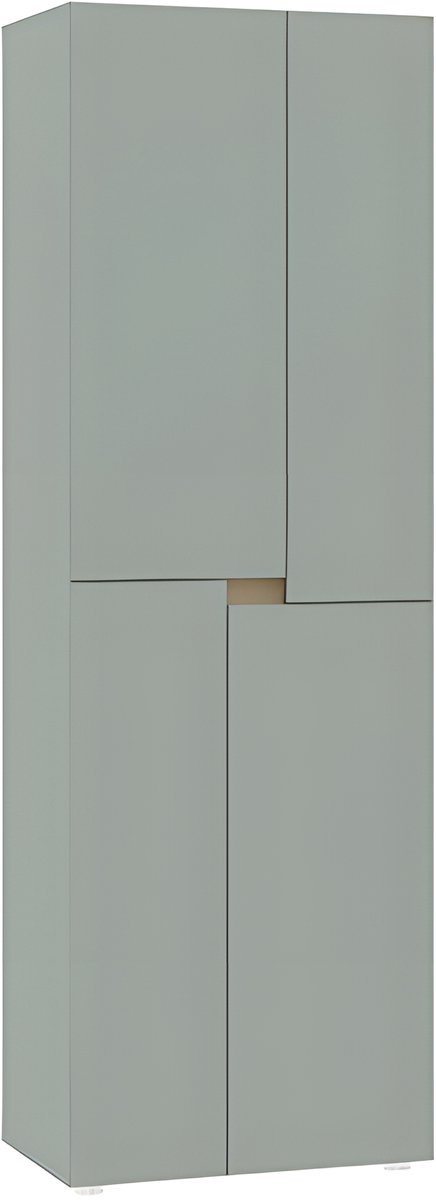 Interiax Opbergkast 'Parma' 4 Deuren | Saliegroen | 184x60x41,6 cm