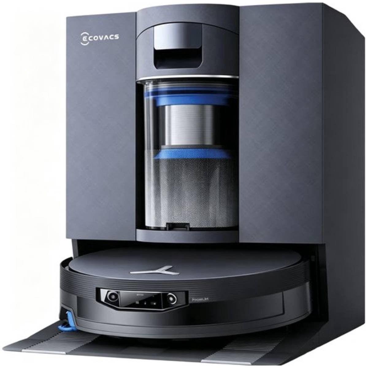 Ecovacs Deebot X12 OmniCyclone Robotstofzuiger - FocusJet 46.000 Pa Vlekbehandeling - Herbruikbare Stofbak - PowerBoost Snelladen - 22.000 Pa Zuigkracht - OZMO Roller 3.0 - ZeroTangle 4.0 - AIVI 3D 4.0 - 75°C Heet Water - 1.000 m²