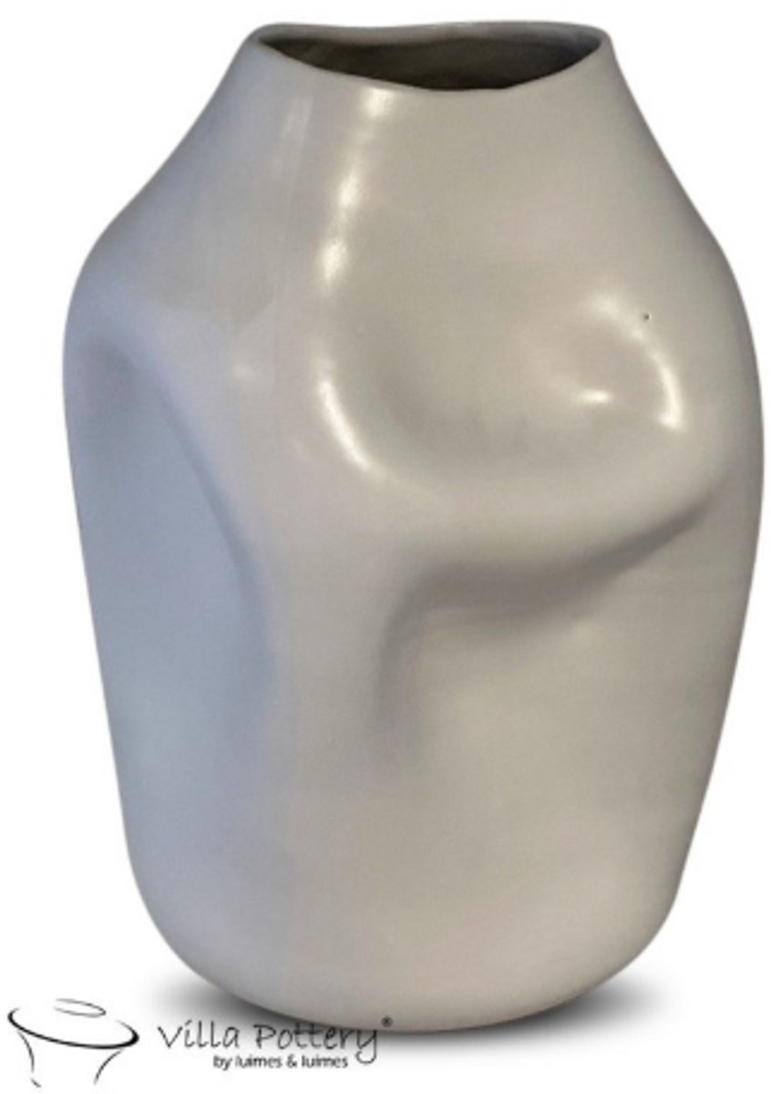 Villa Pottery Vaas - Villa Pottery - Keramiek - Woondecoratie - Decoratie - Genk 1 Vaas SOFT CHALK WHITE MATT HIGH FIRED Wit