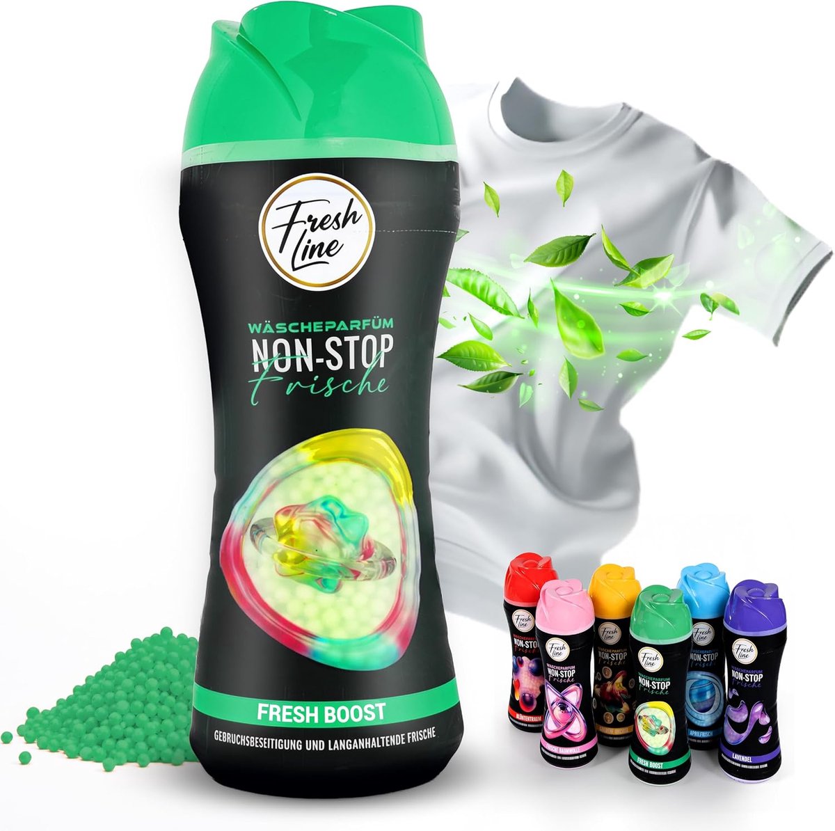Fresh Line® - Wasverfrisser (3 pack)- Fresh Boost - Wasparfum - Geurparels - 3 x 300 g