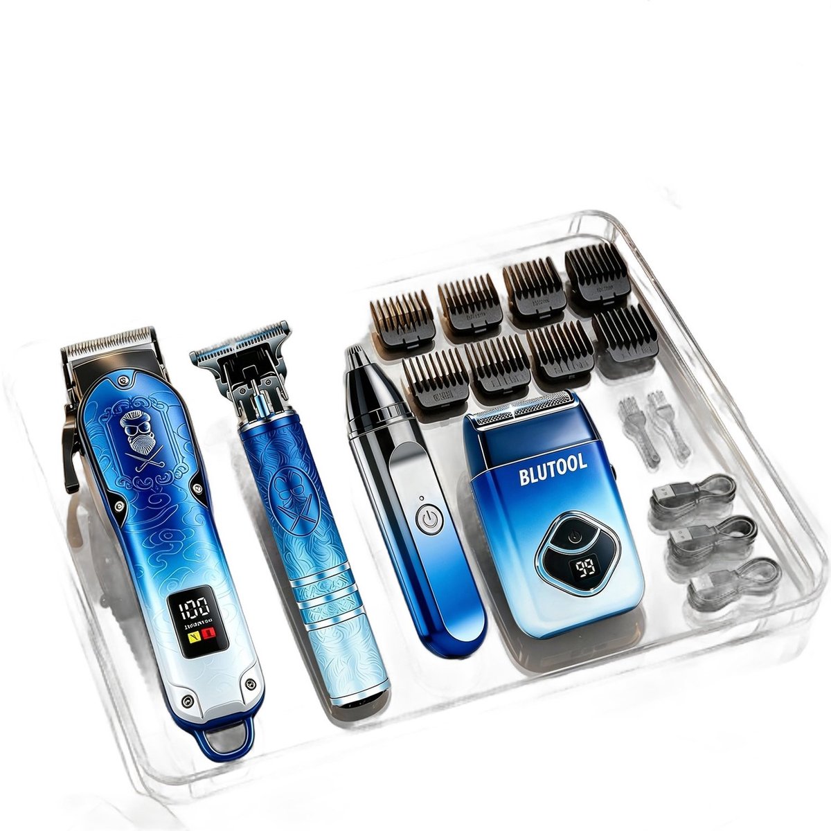 Currero Foil Shaver - Scheerapparaat Mannen - Hoofd Scheerapparaat - Head Shaver - Tondeuse met Trimmer - Lichaam en Baard - Oplaadbaar