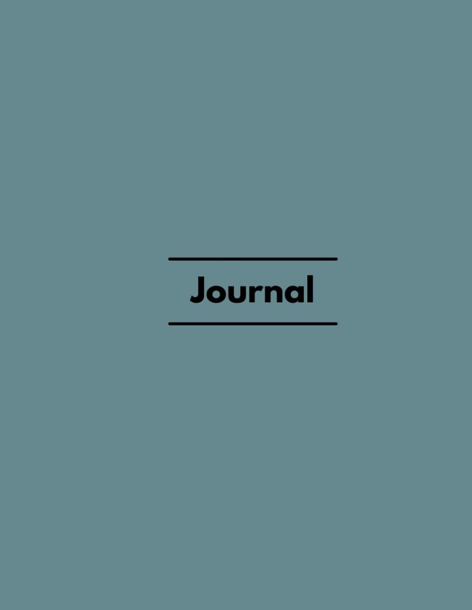 Slate Blue Lined Journal: 100 pages (8,5x11) of lined pages - ShopVlot
