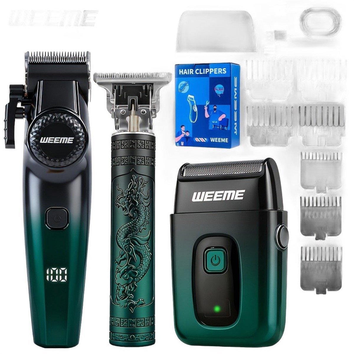 Currero Foil Shaver - Scheerapparaat Mannen - Hoofd Scheerapparaat - Head Shaver - Tondeuse met Trimmer - Lichaam en Baard - Oplaadbaar