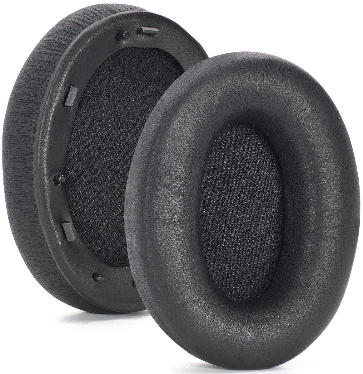 Vervangende zwarte oorkussens van lamsleer compatibel met Sony WH-1000XM3 (WH1000XM3) - 2 stuks
