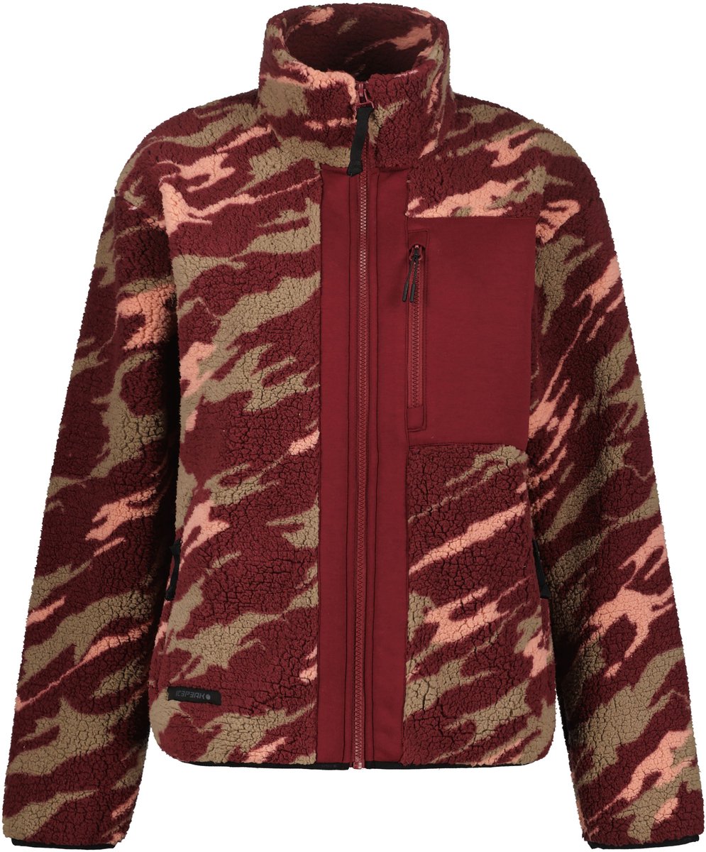 ICEPEAK amory Fleece sweater met rits dames Rood