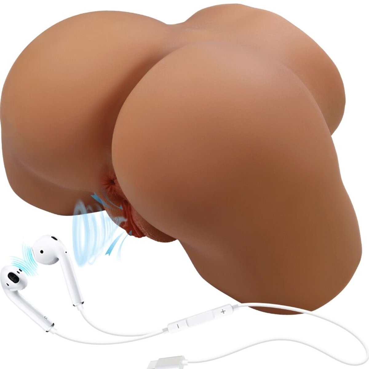 CRAZY BULL Masturbator With Vibration, Suction Effect And Voice 5.5 Cm