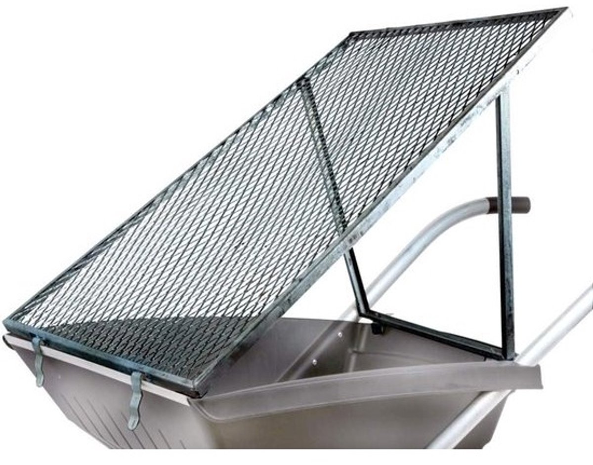 Kruiwagen Rooster - Doorwerprooster - Tuinonderhoud - Klassiek Model - 60 x 100 cm - Zwart