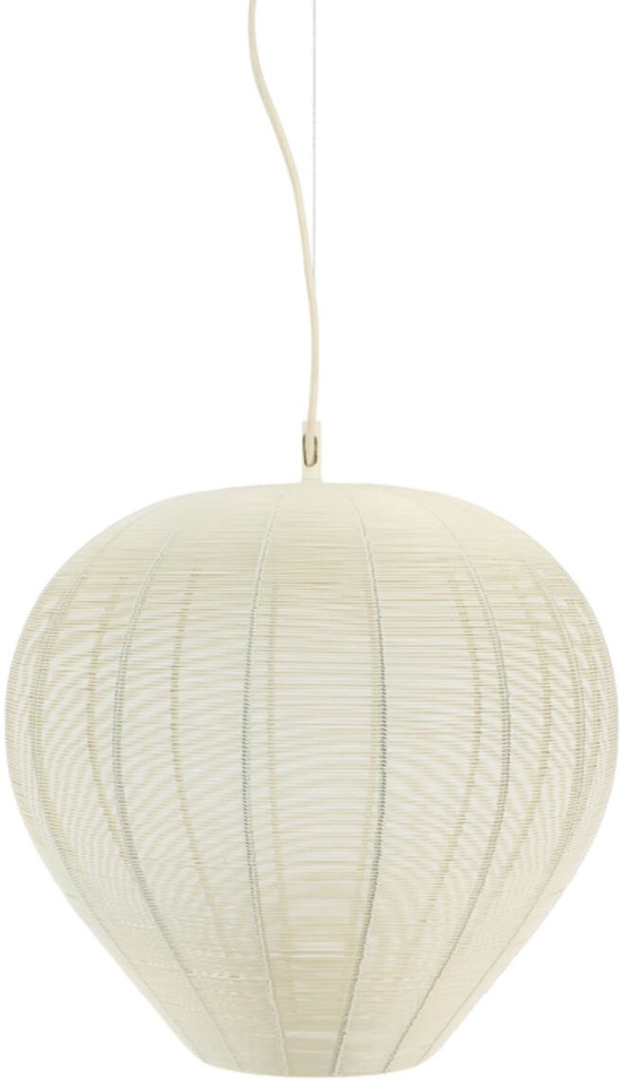 Light&living Hanglamp Ø40x42 cm HORAN mat crème